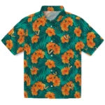 Vanderbilt Commodores Hawaiian Shirt - Hibiscus and Palm Leaves | Hula Hawaiian Shirts