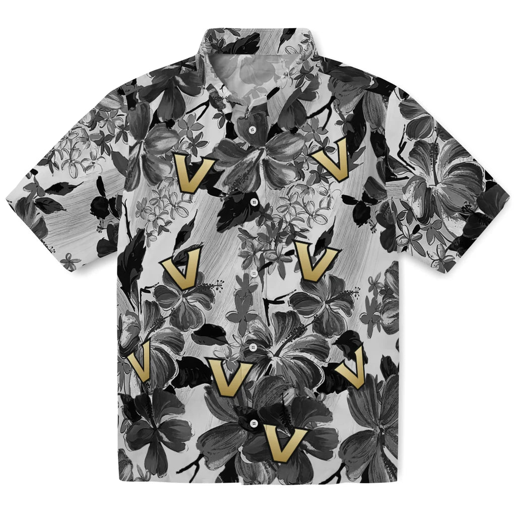 Vanderbilt Commodores Hawaiian Shirt - Hibiscus Arrangement | Hula Hawaiian Shirts