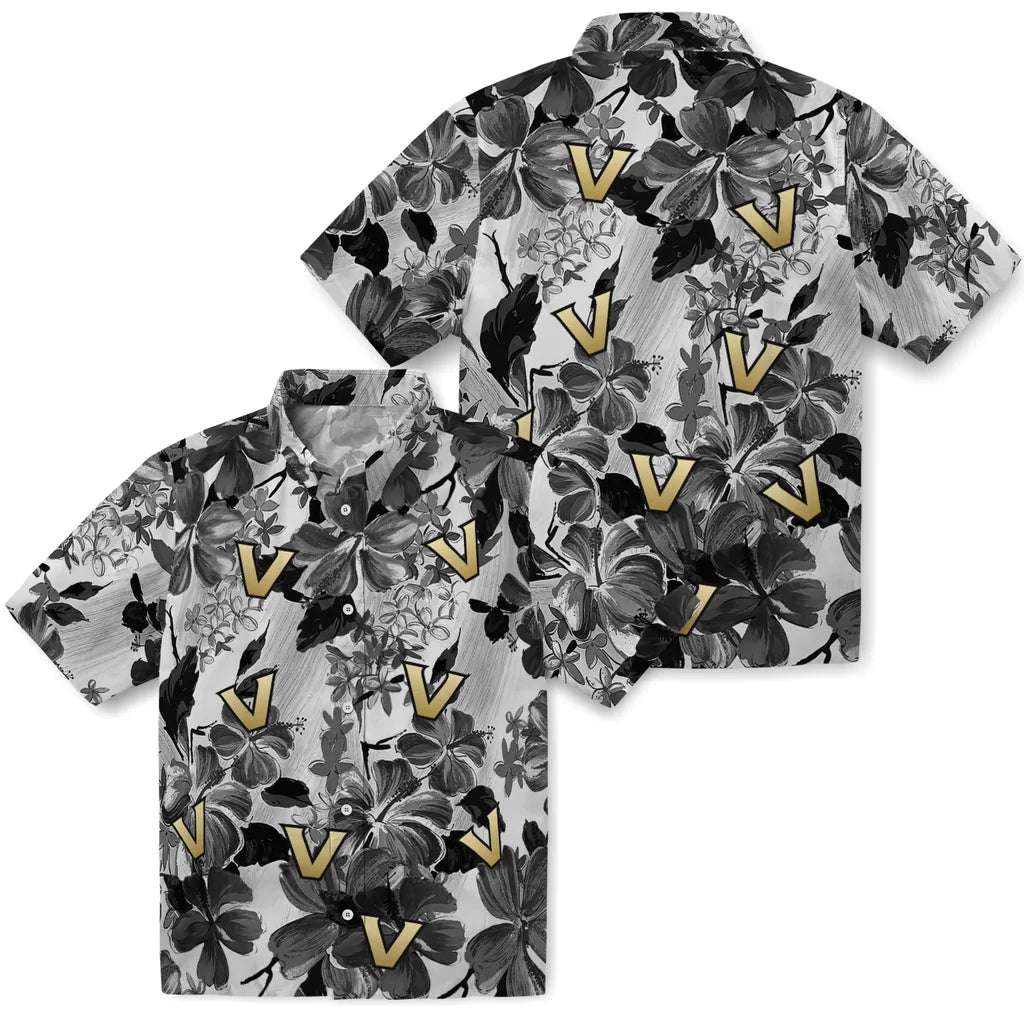 Vanderbilt Commodores Hawaiian Shirt - Hibiscus Arrangement | Hula Hawaiian Shirts