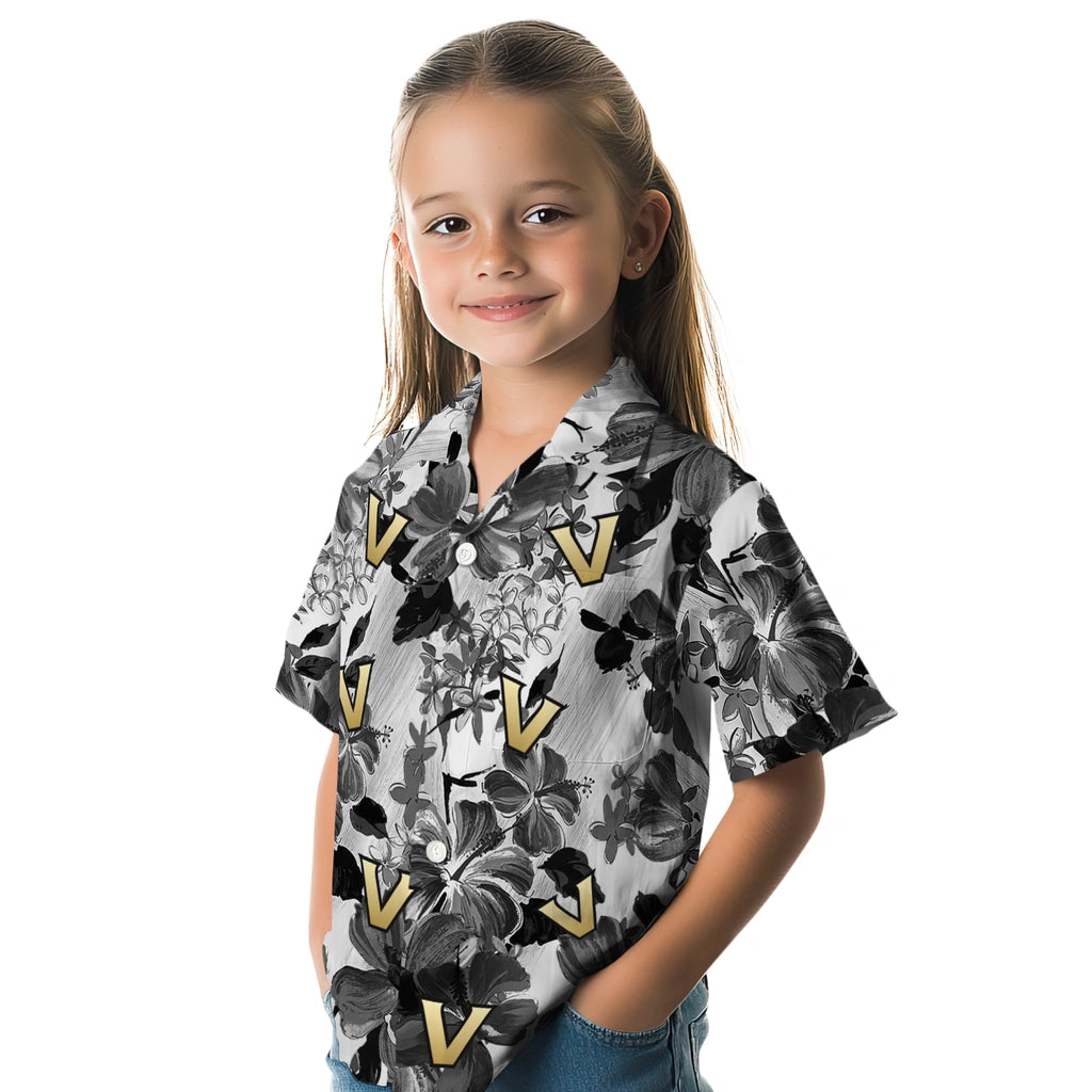 Vanderbilt Commodores Hawaiian Shirt - Hibiscus Arrangement | Hula Hawaiian Shirts