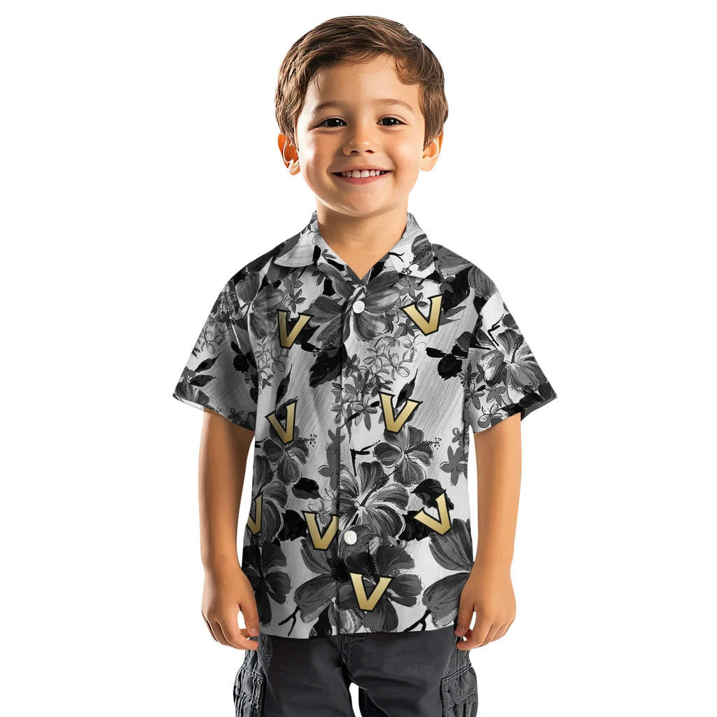 Vanderbilt Commodores Hawaiian Shirt - Hibiscus Arrangement | Hula Hawaiian Shirts