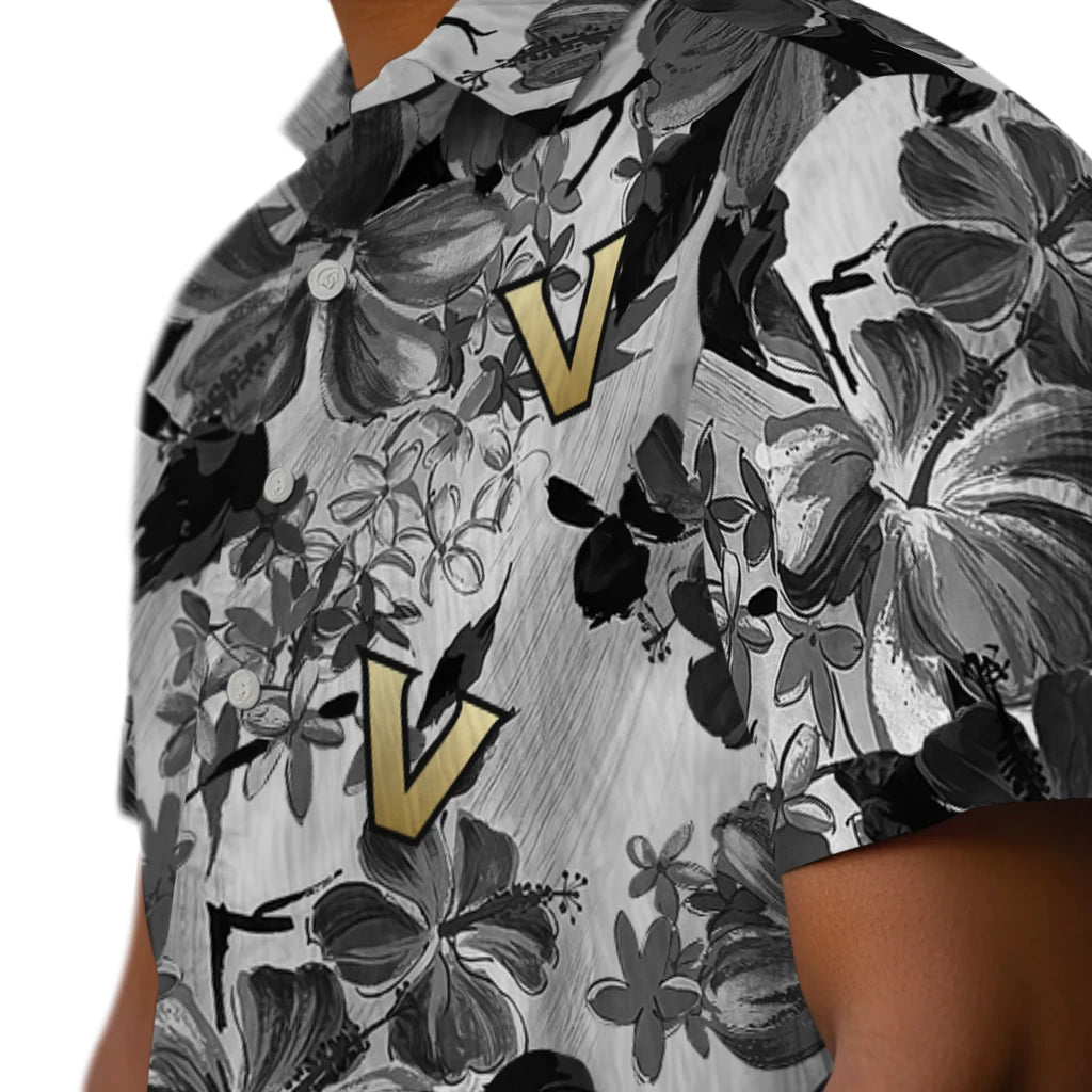 Vanderbilt Commodores Hawaiian Shirt - Hibiscus Arrangement | Hula Hawaiian Shirts