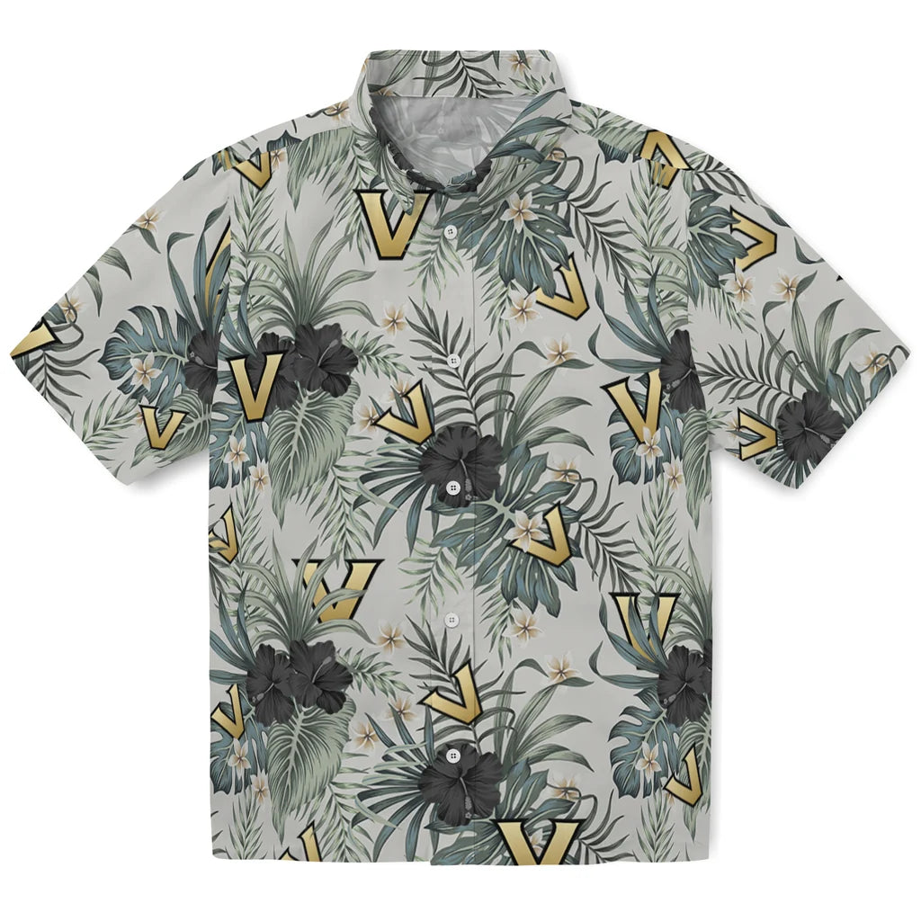 Vanderbilt Commodores Hawaiian Shirt - Hibiscus Designs | Hula Hawaiian Shirts