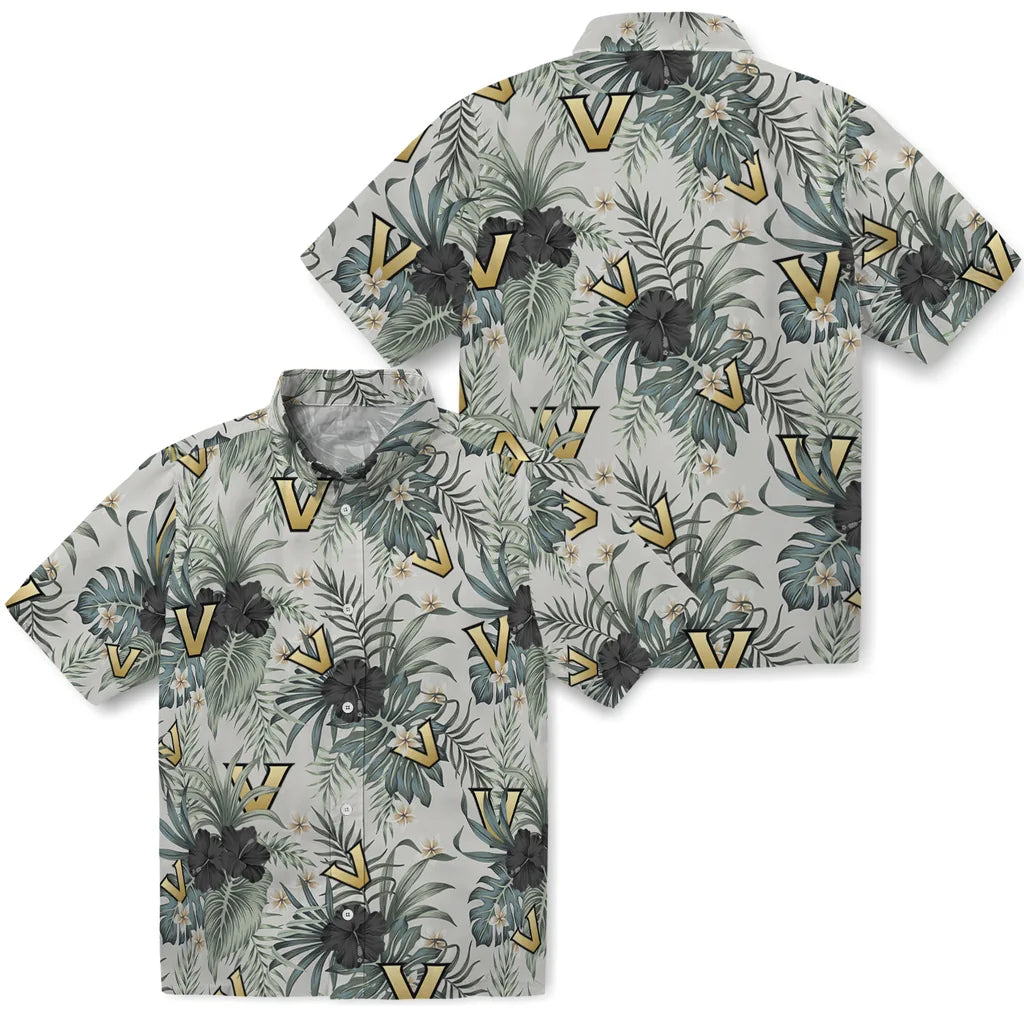Vanderbilt Commodores Hawaiian Shirt - Hibiscus Designs | Hula Hawaiian Shirts