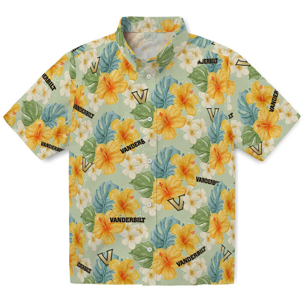 Vanderbilt Commodores Hawaiian Shirt - Hibiscus Mood | Hula Hawaiian Shirts