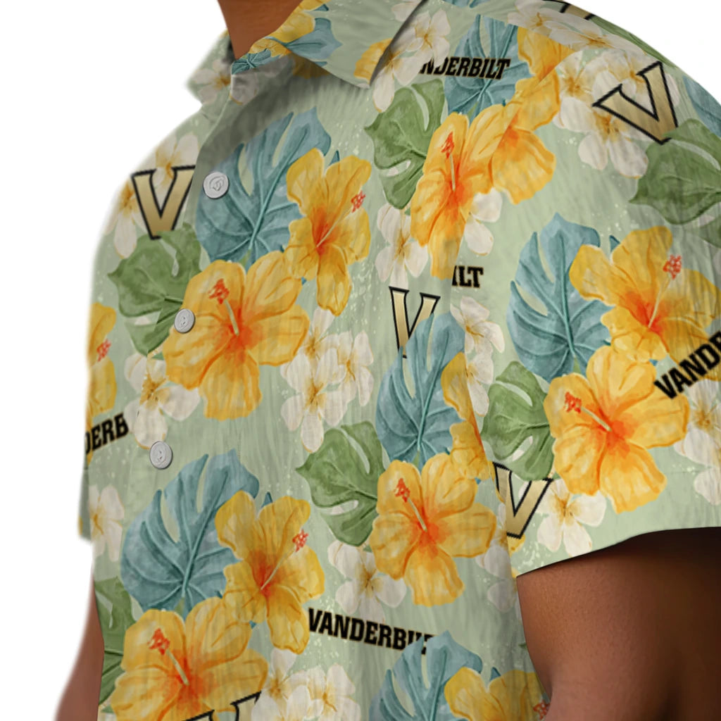 Vanderbilt Commodores Hawaiian Shirt - Hibiscus Mood | Hula Hawaiian Shirts