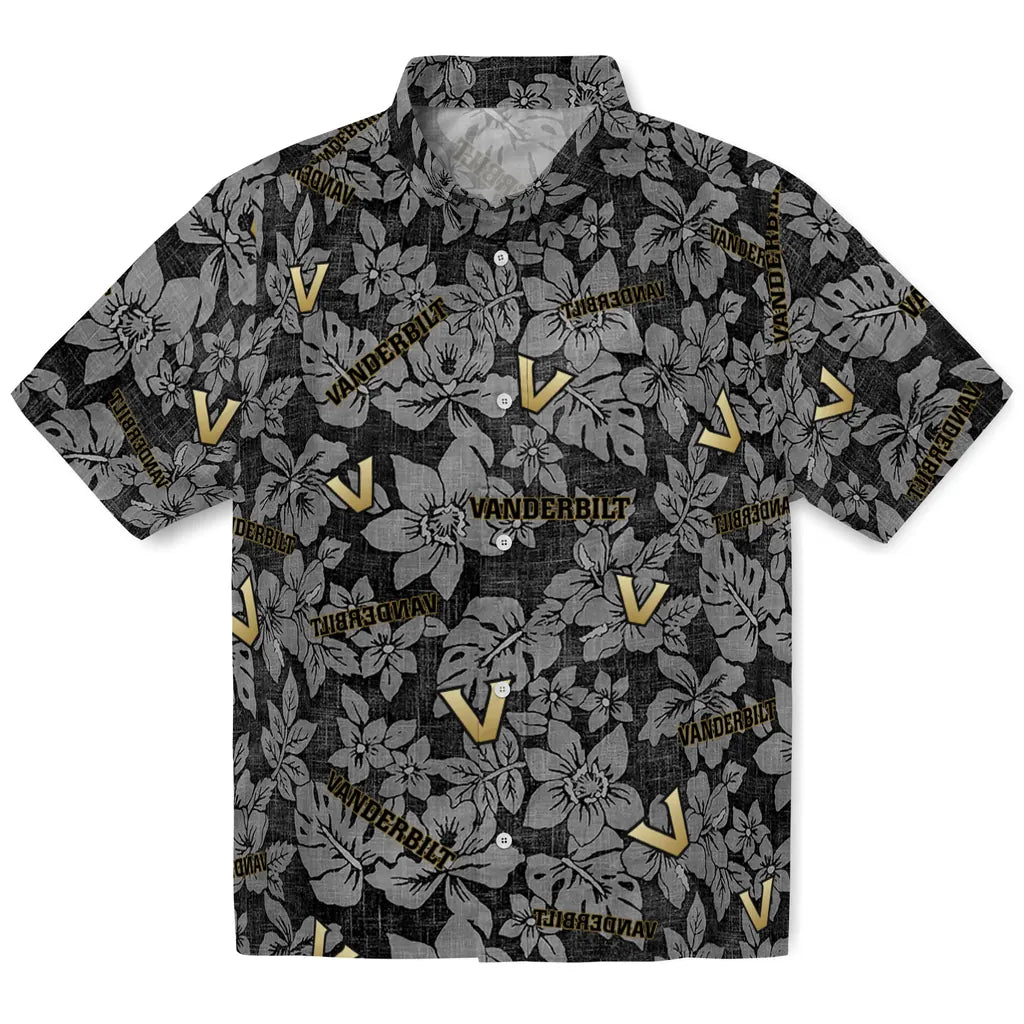 Vanderbilt Commodores Hawaiian Shirt - Hibiscus Oasis | Hula Hawaiian Shirts