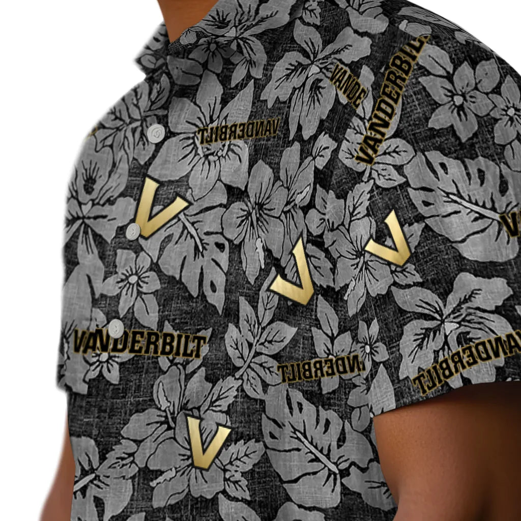 Vanderbilt Commodores Hawaiian Shirt - Hibiscus Oasis | Hula Hawaiian Shirts
