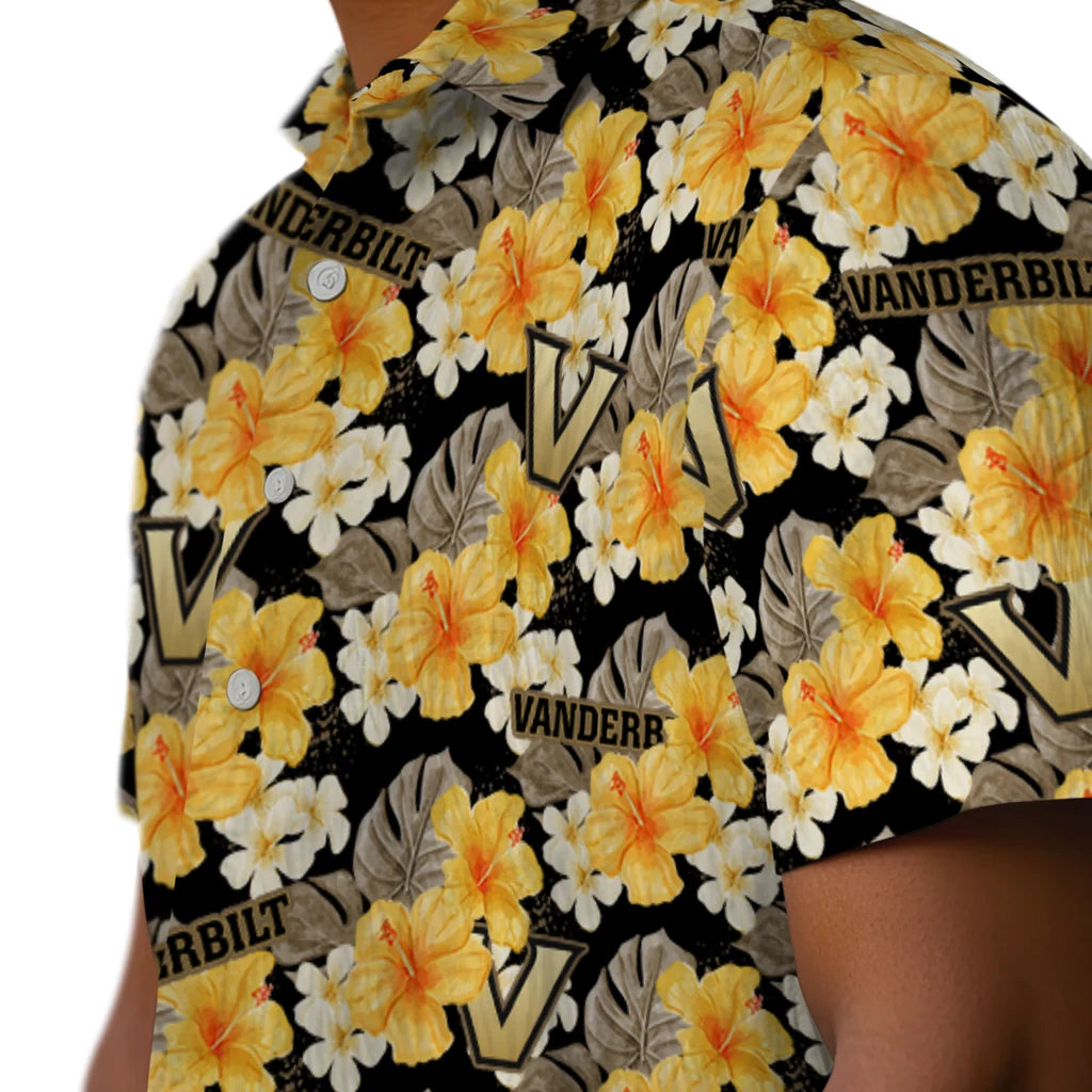 Vanderbilt Commodores Hawaiian Shirt - Hibiscus Tropics | Hula Hawaiian Shirts