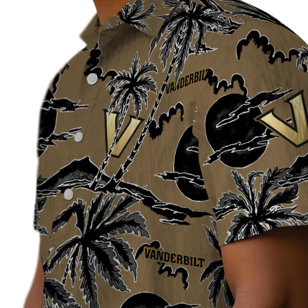Vanderbilt Commodores Hawaiian Shirt - Palm Sunset | Hula Hawaiian Shirts
