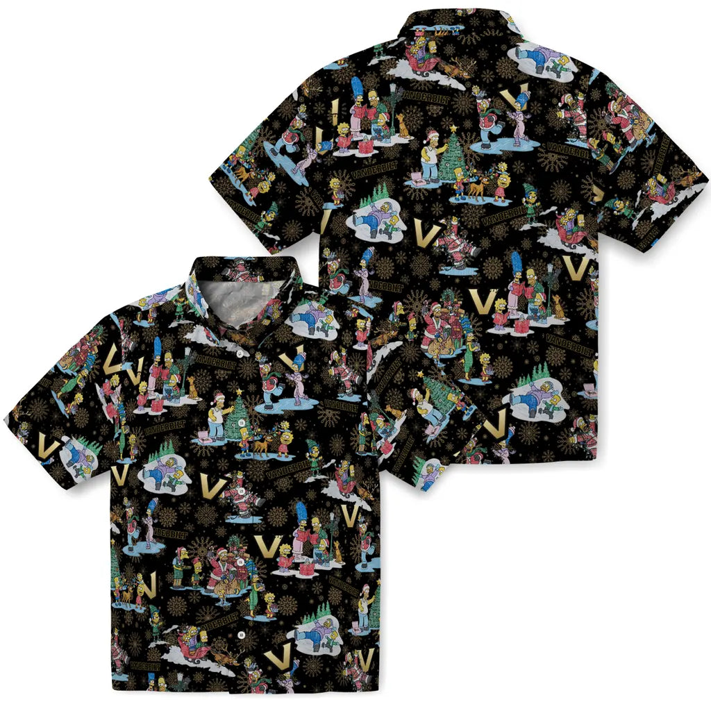 Vanderbilt Commodores Hawaiian Shirt - Simpsons Christmas | Hula Hawaiian Shirts