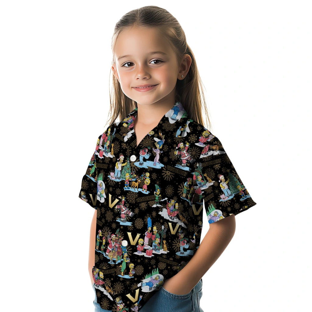 Vanderbilt Commodores Hawaiian Shirt - Simpsons Christmas | Hula Hawaiian Shirts