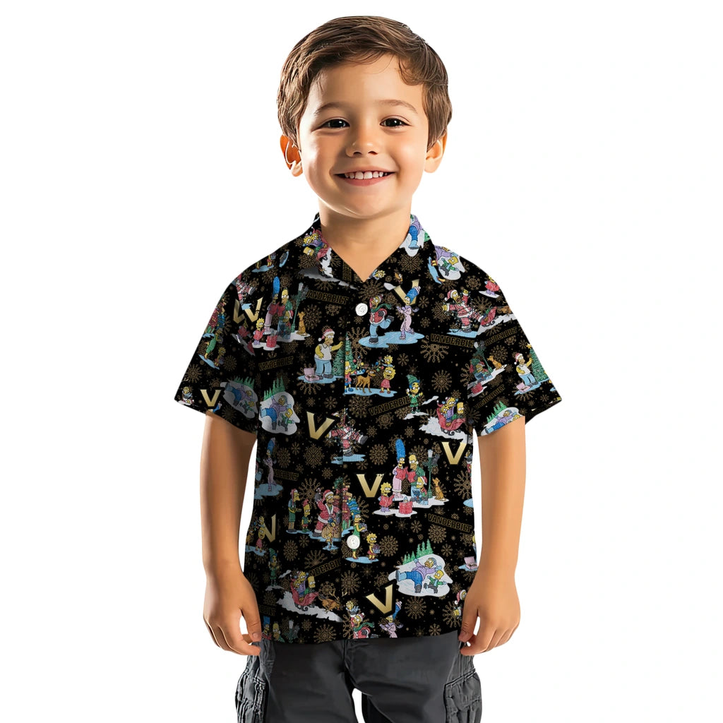 Vanderbilt Commodores Hawaiian Shirt - Simpsons Christmas | Hula Hawaiian Shirts