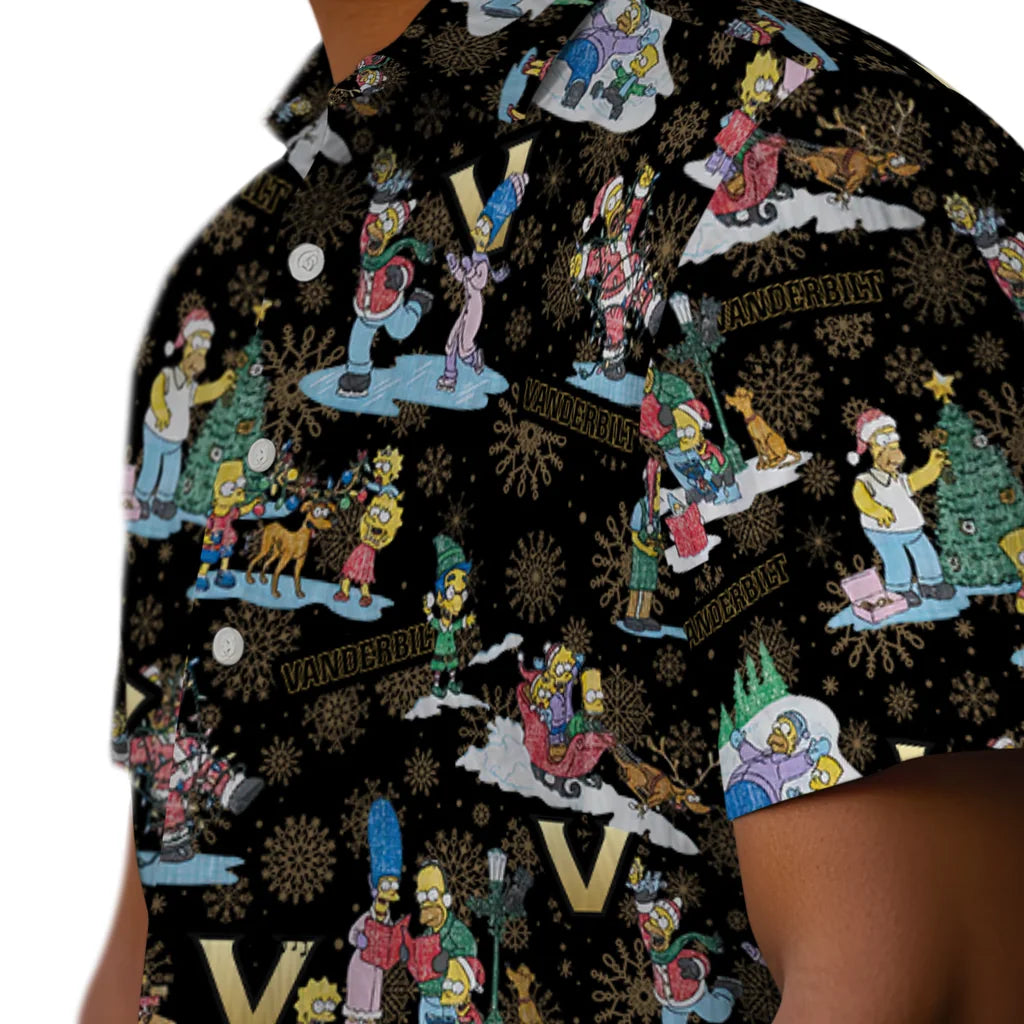 Vanderbilt Commodores Hawaiian Shirt - Simpsons Christmas | Hula Hawaiian Shirts