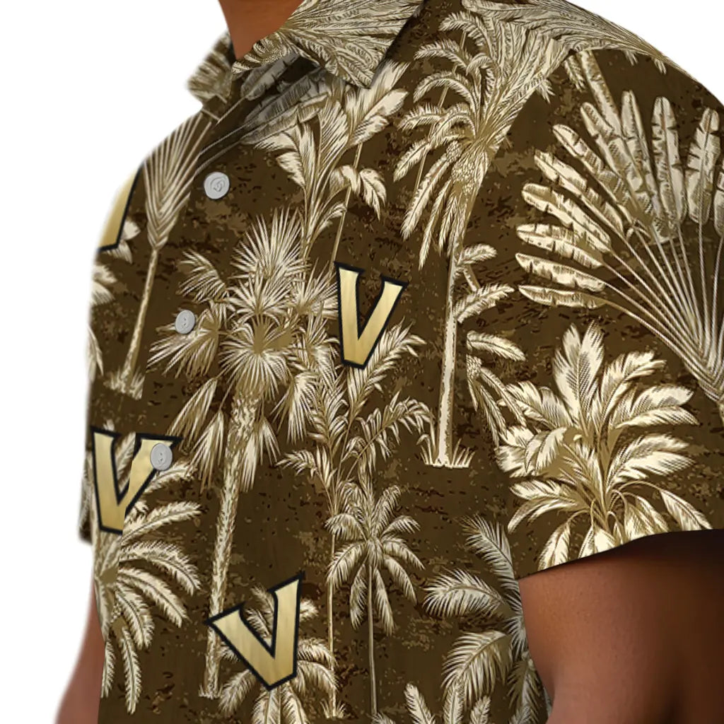 Vanderbilt Commodores Hawaiian Shirt - Vintage Palm Tree | Hula Hawaiian Shirts