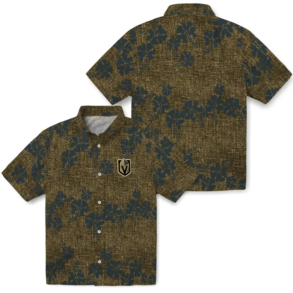 Vegas Golden Knights Hawaiian Shirt - 50th State Flower | Hula Hawaiian Shirts