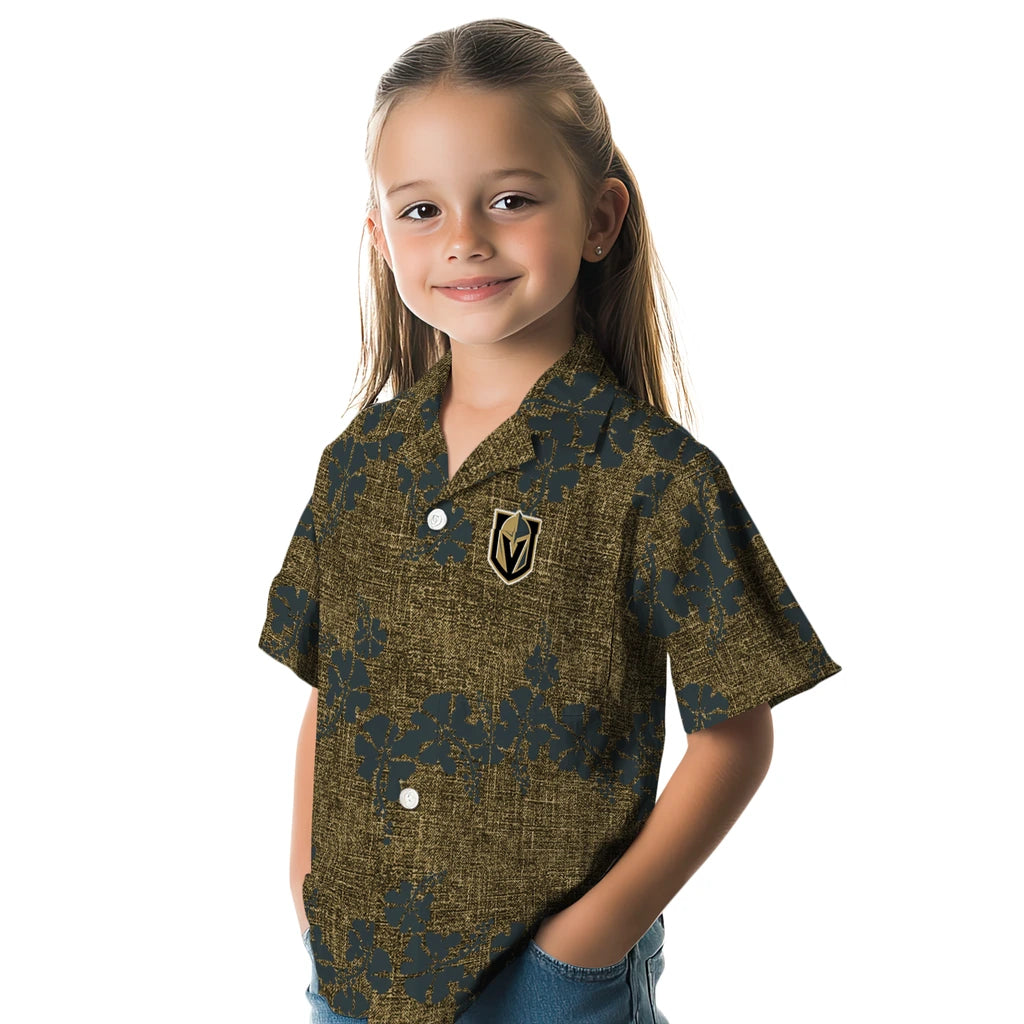 Vegas Golden Knights Hawaiian Shirt - 50th State Flower | Hula Hawaiian Shirts