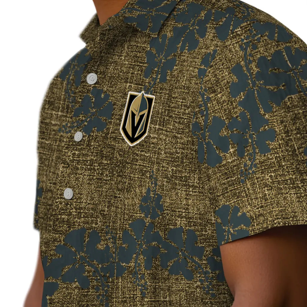 Vegas Golden Knights Hawaiian Shirt - 50th State Flower | Hula Hawaiian Shirts