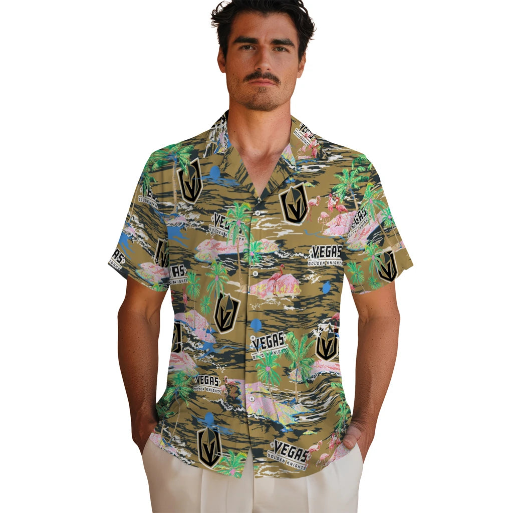 Vegas Golden Knights Hawaiian Shirt - Hawaii Island | Hula Hawaiian Shirts