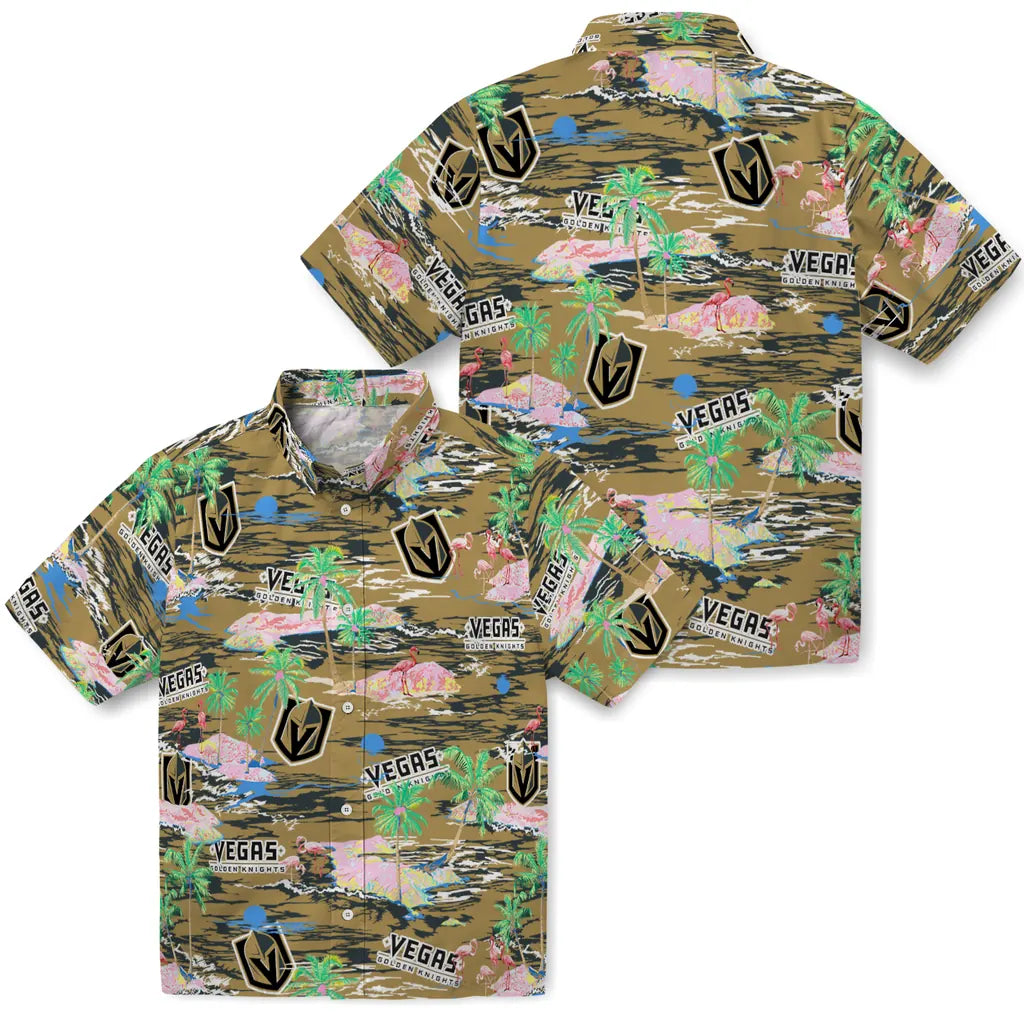 Vegas Golden Knights Hawaiian Shirt - Hawaii Island | Hula Hawaiian Shirts
