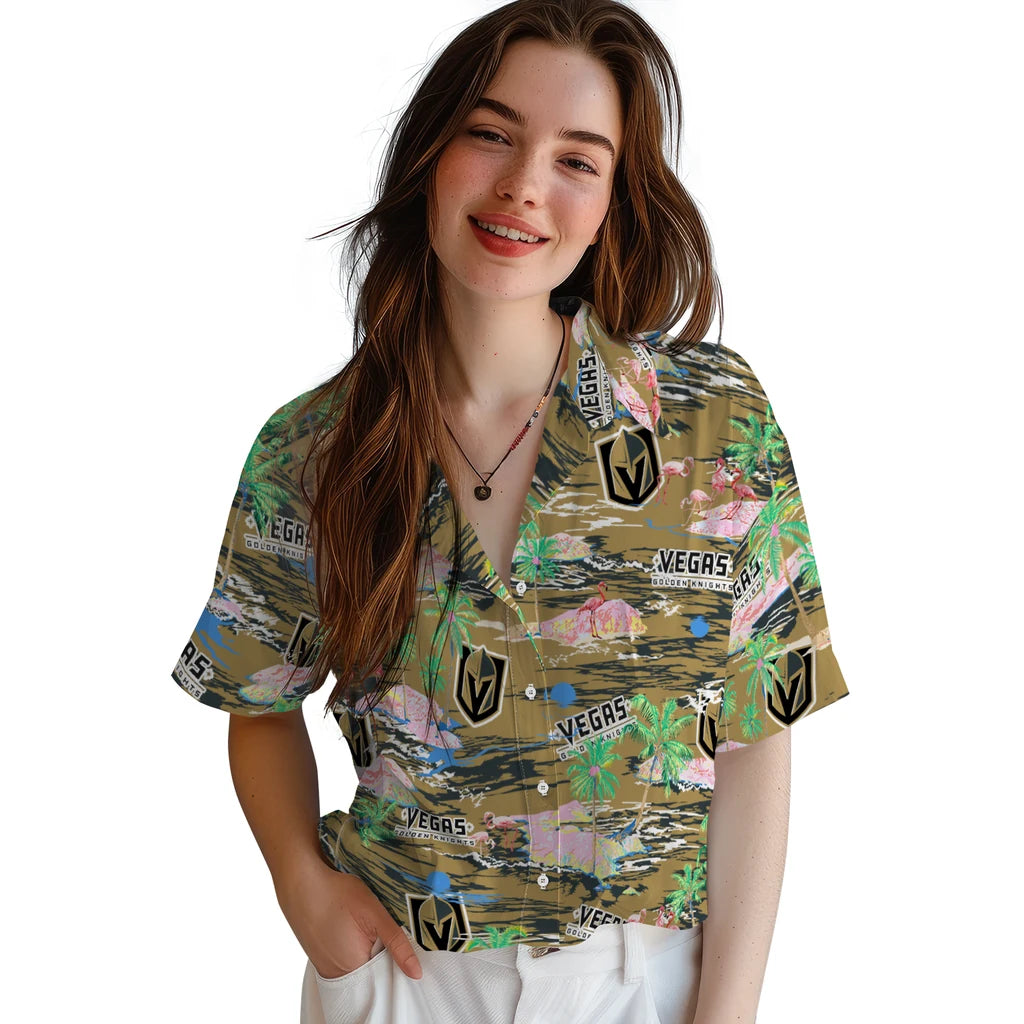 Vegas Golden Knights Hawaiian Shirt - Hawaii Island | Hula Hawaiian Shirts