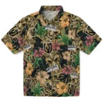 Vegas Golden Knights Hawaiian Shirt - Hibiscus Tiki Jungle | Hula Hawaiian Shirts