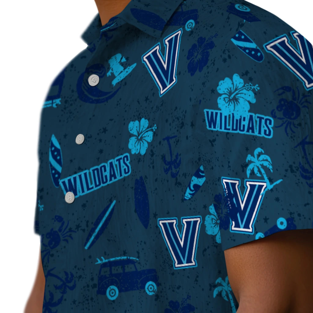 Villanova Wildcats Hawaiian Shirt - Beach Vibe | Hula Hawaiian Shirts