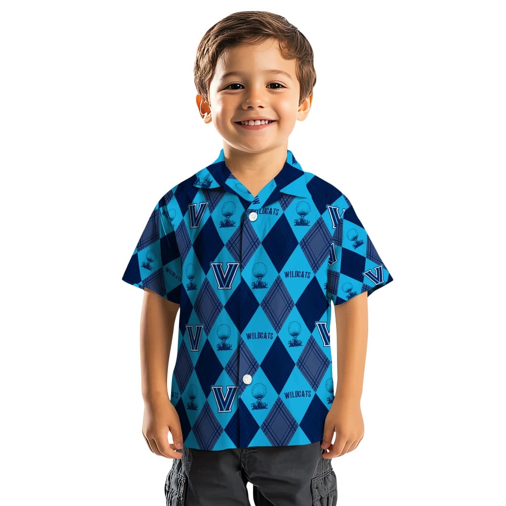 Villanova Wildcats Hawaiian Shirt - Golfing Plaid | Hula Hawaiian Shirts