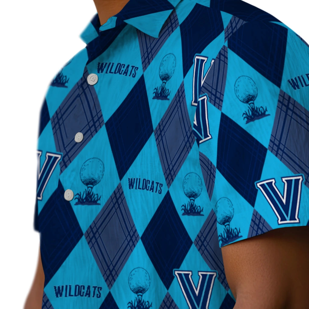 Villanova Wildcats Hawaiian Shirt - Golfing Plaid | Hula Hawaiian Shirts