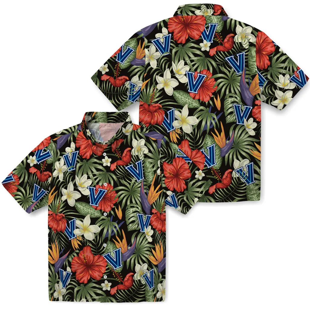 Villanova Wildcats Hawaiian Shirt - Hawaii Floral Hibiscus | Hula Hawaiian Shirts