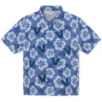 Villanova Wildcats Hawaiian Shirt - Hibiscus Cluster | Hula Hawaiian Shirts