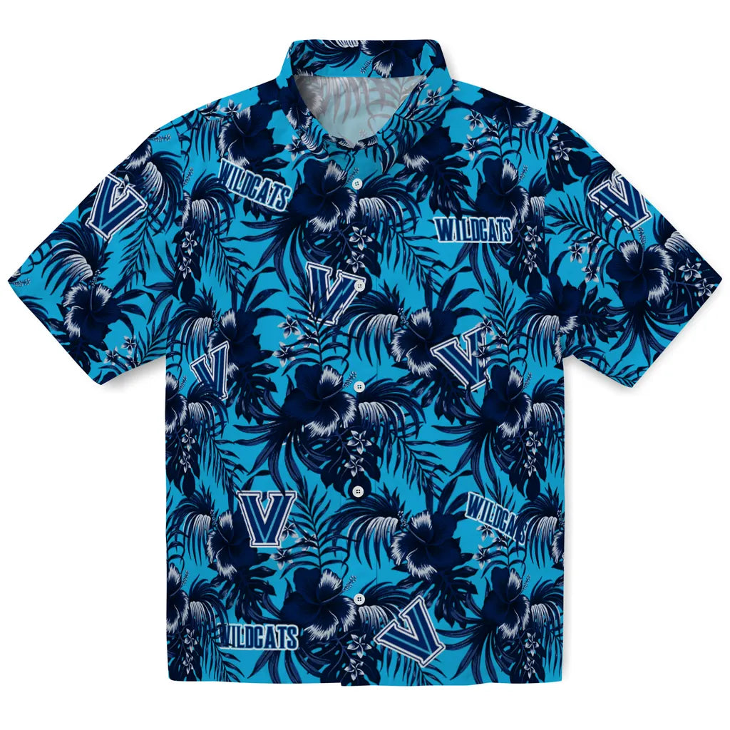 Villanova Wildcats Hawaiian Shirt - Hibiscus Exotic | Hula Hawaiian Shirts