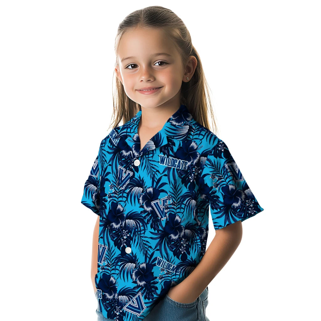 Villanova Wildcats Hawaiian Shirt - Hibiscus Exotic | Hula Hawaiian Shirts