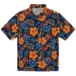 Villanova Wildcats Hawaiian Shirt - Hibiscus Foliage | Hula Hawaiian Shirts