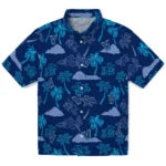 Villanova Wildcats Hawaiian Shirt - Palm And Clouds | Hula Hawaiian Shirts