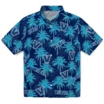 Villanova Wildcats Hawaiian Shirt - Palm Tree Motif | Hula Hawaiian Shirts
