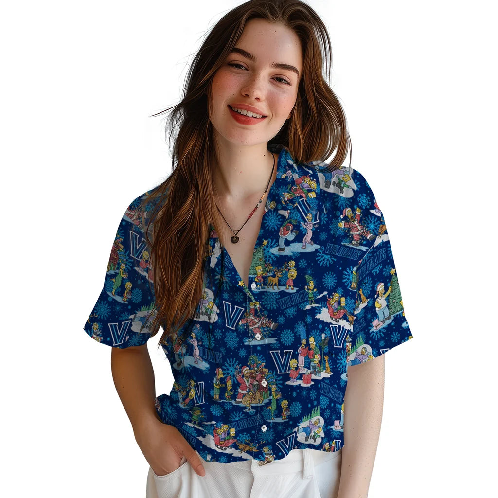 Villanova Wildcats Hawaiian Shirt - Simpsons Christmas | Hula Hawaiian Shirts