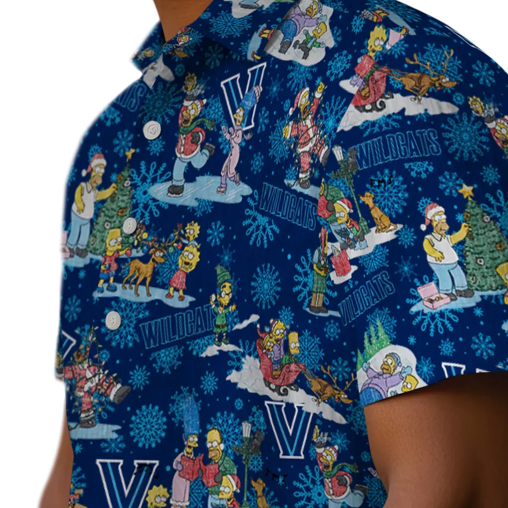 Villanova Wildcats Hawaiian Shirt - Simpsons Christmas | Hula Hawaiian Shirts