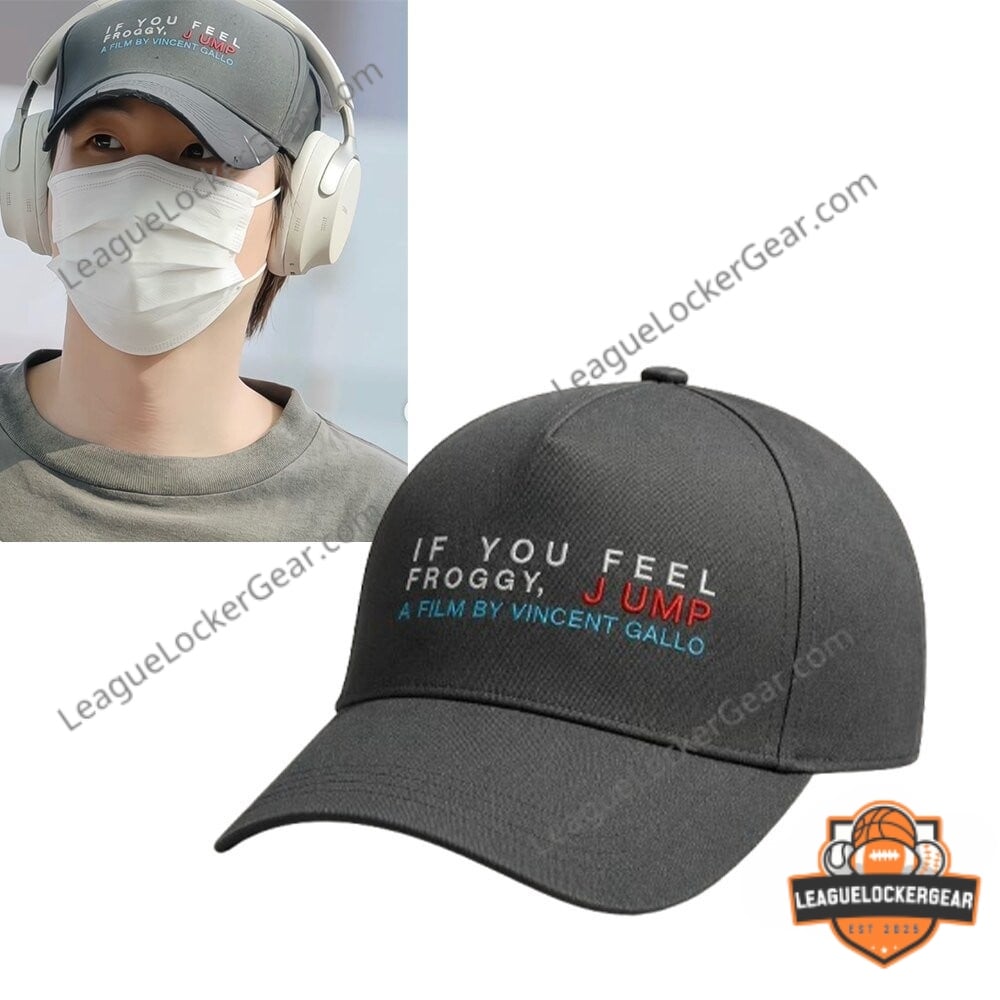 BTS Suga If You Feel Froggy Jump Vincent Gallo Film Baseball Cap - LeagueLockerGear