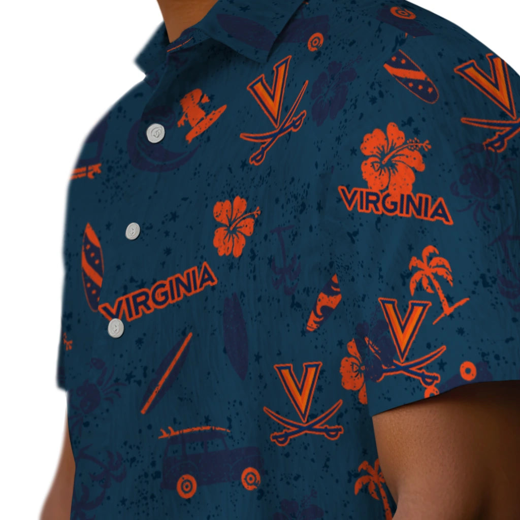 Virginia Cavaliers Hawaiian Shirt - Beach Vibe | Hula Hawaiian Shirts