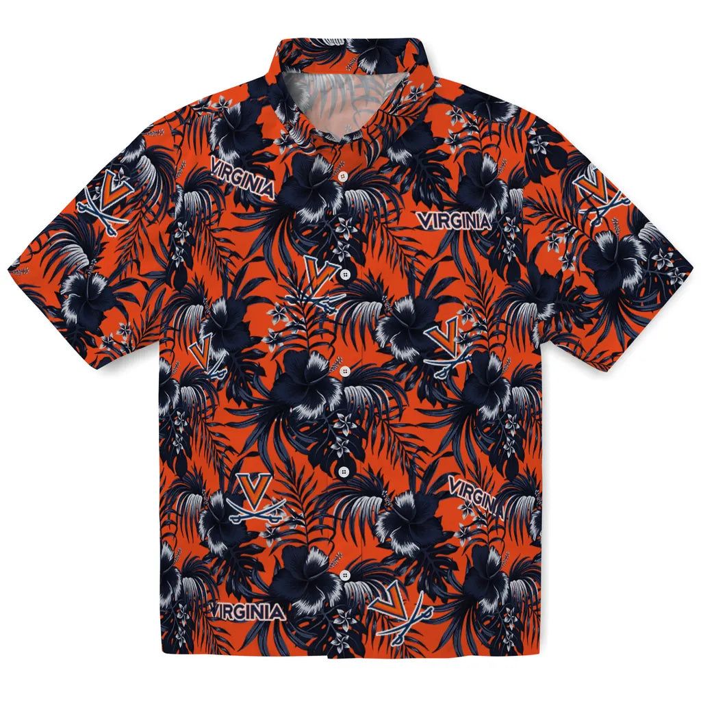 Virginia Cavaliers Hawaiian Shirt - Hibiscus Exotic | Hula Hawaiian Shirts