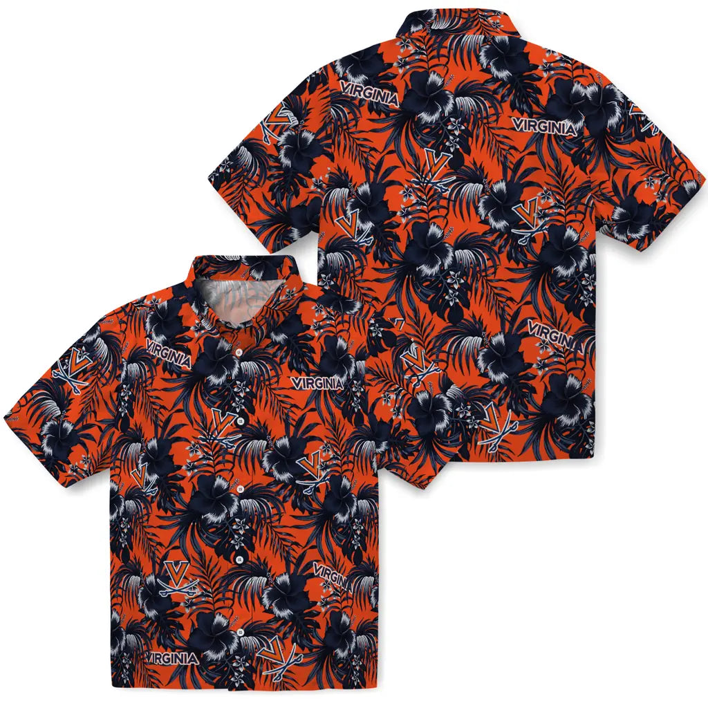 Virginia Cavaliers Hawaiian Shirt - Hibiscus Exotic | Hula Hawaiian Shirts