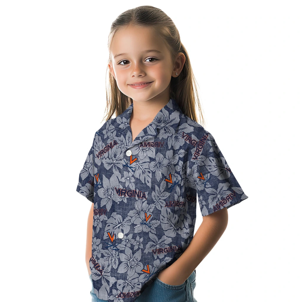 Virginia Cavaliers Hawaiian Shirt - Hibiscus Oasis | Hula Hawaiian Shirts
