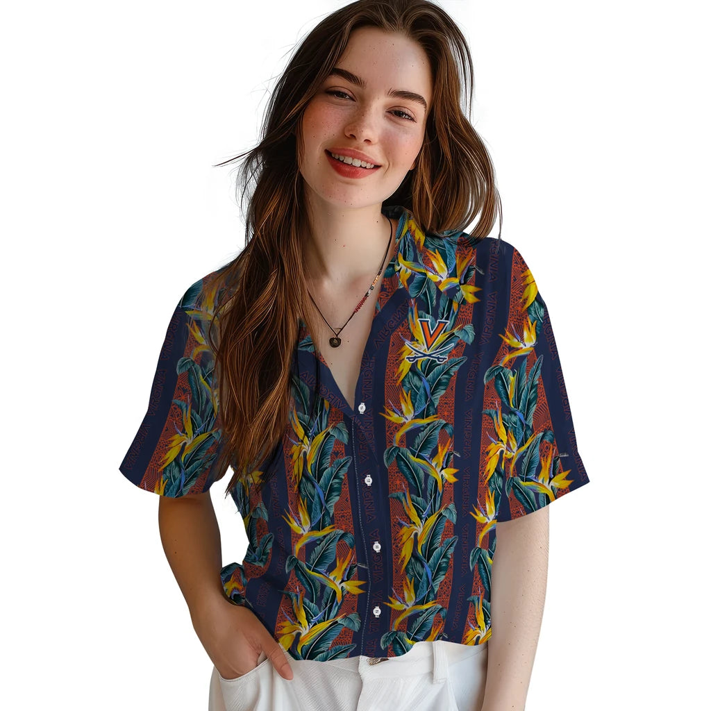 Virginia Cavaliers Hawaiian Shirt - Paradise Vines | Hula Hawaiian Shirts