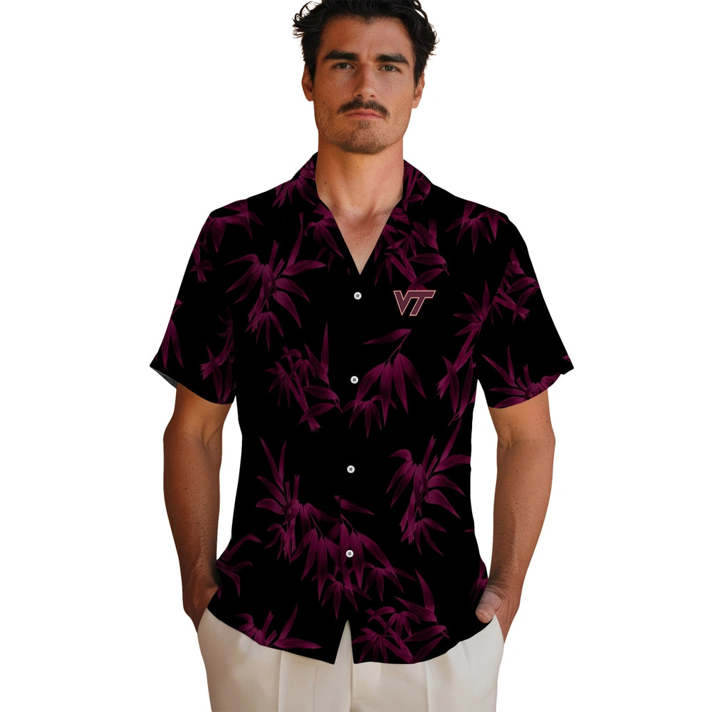 Virginia Tech Hokies Hawaiian Shirt - Bamboo Branches | Hula Hawaiian Shirts