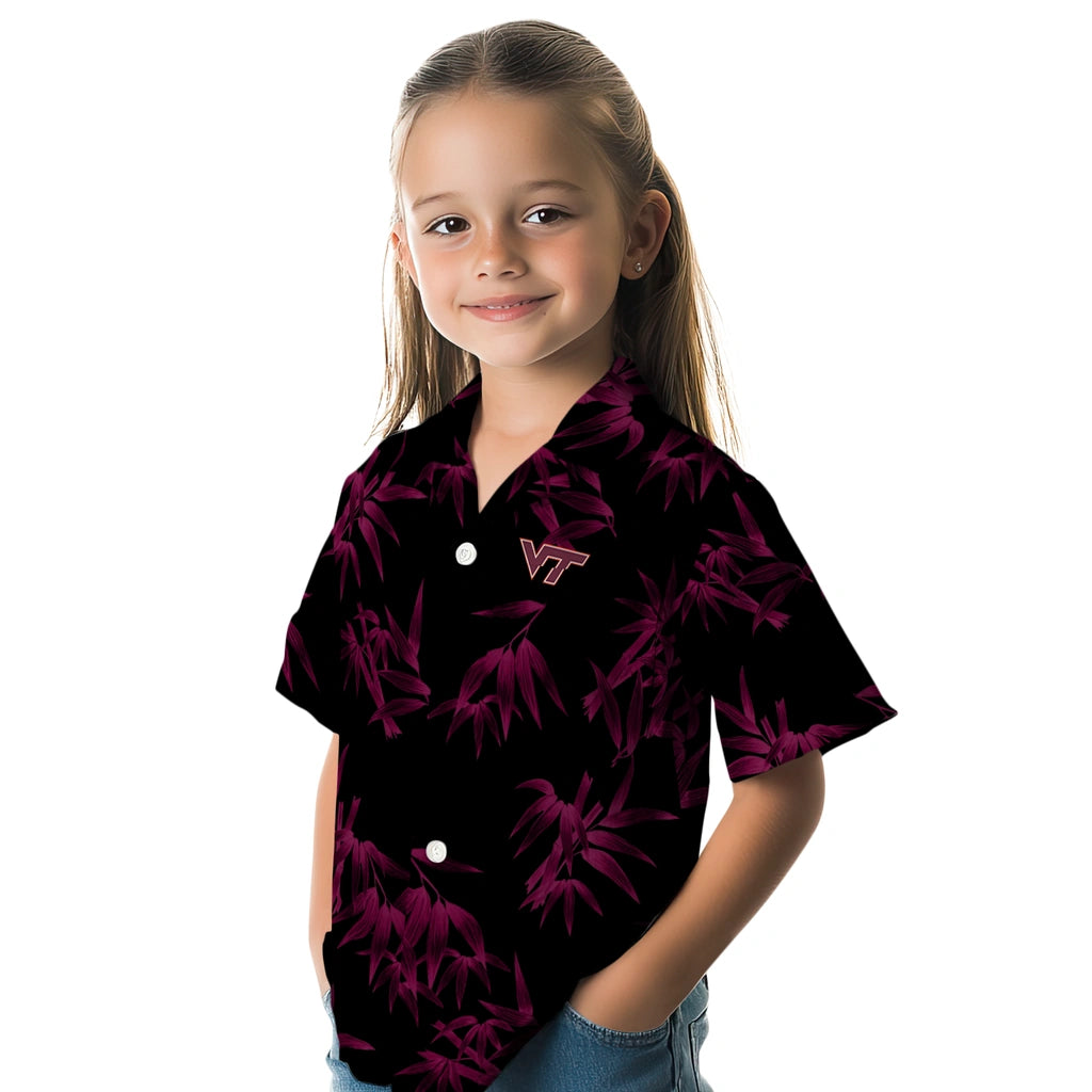 Virginia Tech Hokies Hawaiian Shirt - Bamboo Branches | Hula Hawaiian Shirts