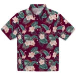 Virginia Tech Hokies Hawaiian Shirt - Flamingo and Hibiscus | Hula Hawaiian Shirts