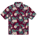 Virginia Tech Hokies Hawaiian Shirt - Flamingo and Hibiscus | Hula Hawaiian Shirts