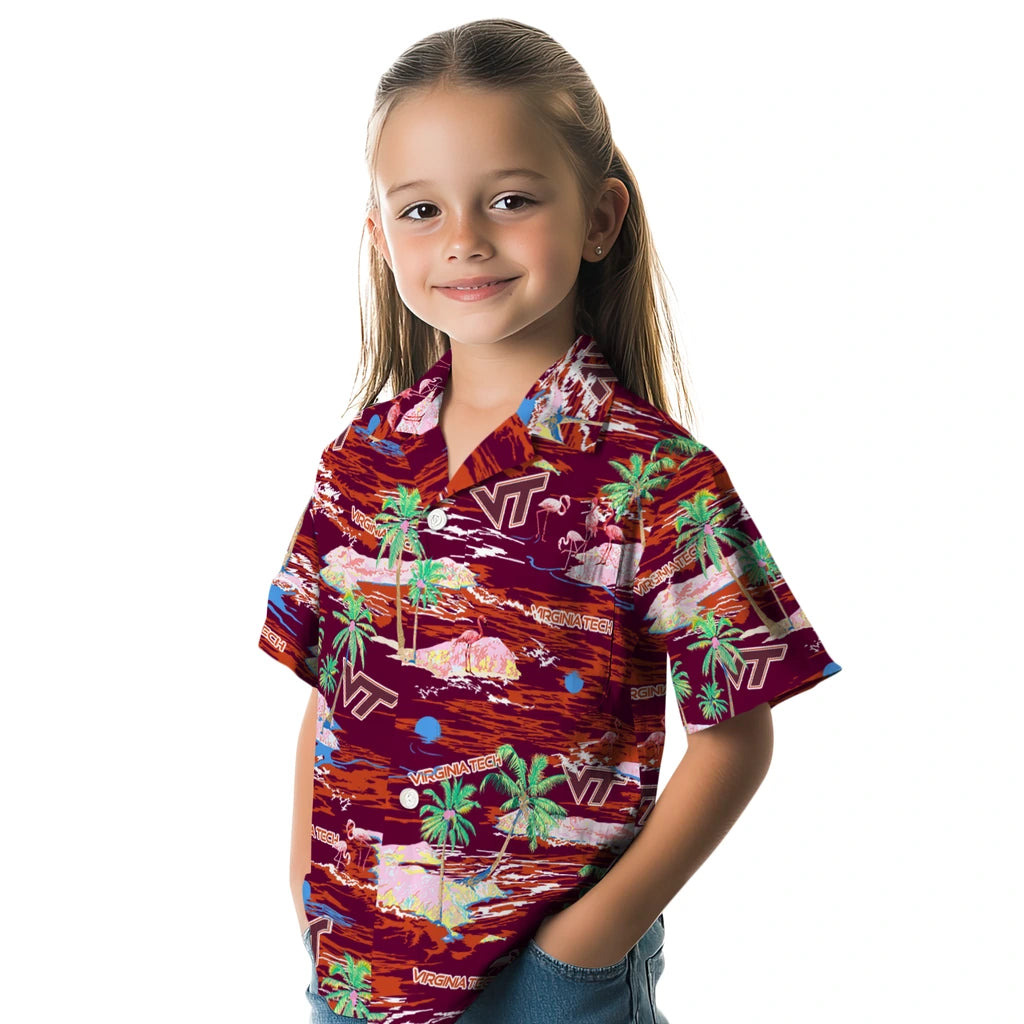 Virginia Tech Hokies Hawaiian Shirt - Hawaii Island | Hula Hawaiian Shirts