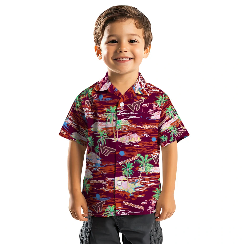 Virginia Tech Hokies Hawaiian Shirt - Hawaii Island | Hula Hawaiian Shirts